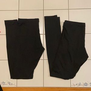 Matching basic black leggings